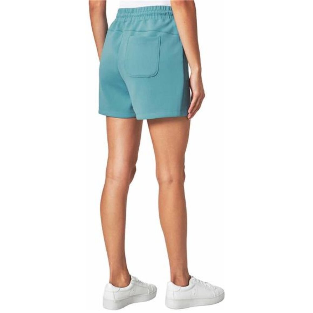 Mondetta Womens Midweight Ribbed Scuba Short (Adriatic Blue, X-Large) - Picture 2 of 4